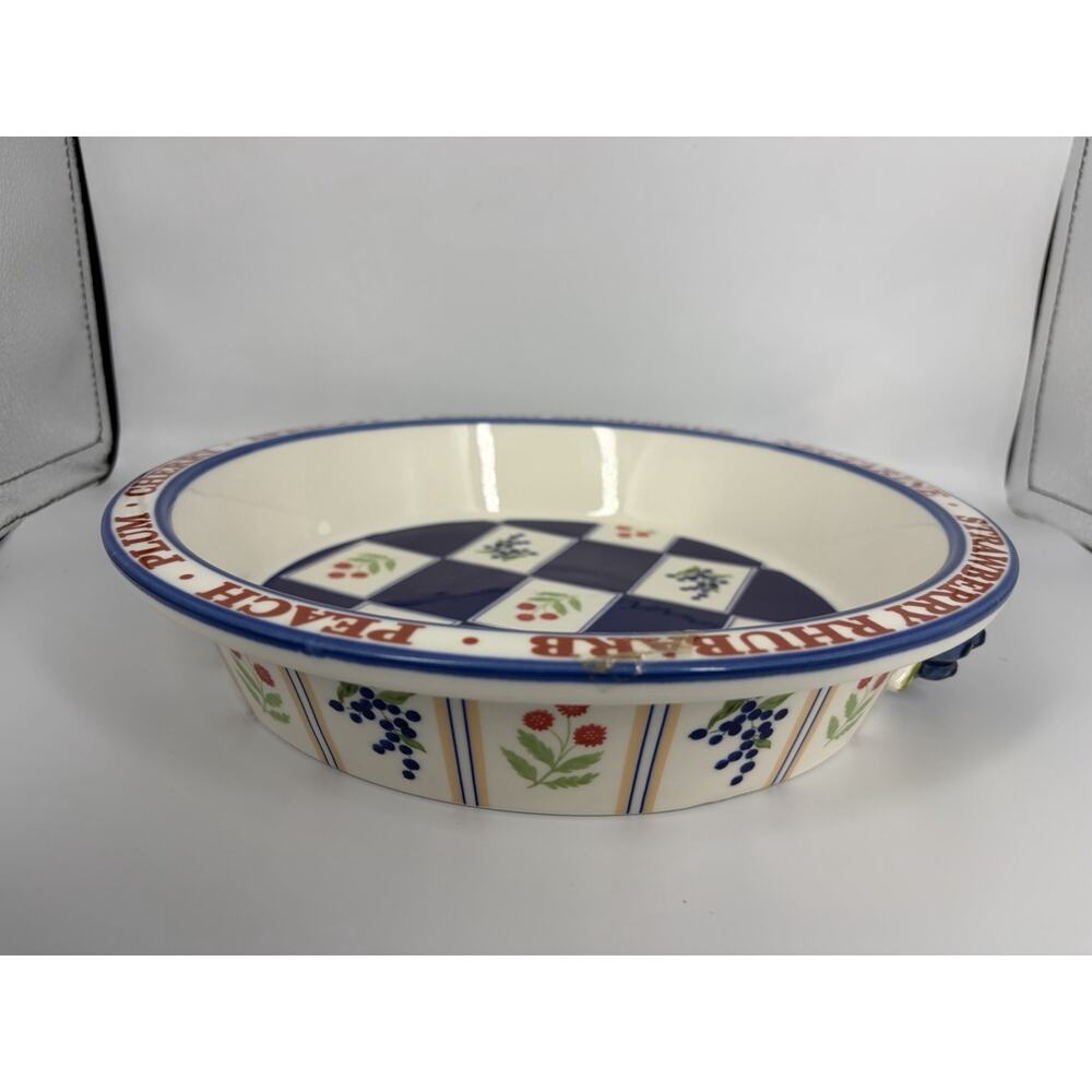 Anthropologie Lou Rota Stoneware Pie Dish Remikens Butter Dish Spoon Rest Set - Picture 3 of 14
